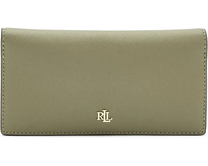 Тонкий кожаный бумажник Lauren Ralph Lauren Crosshatch