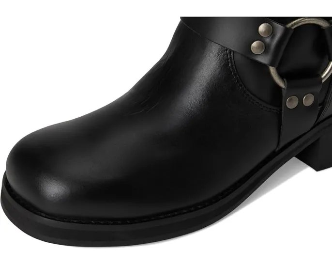 Кожаные ботинки Blacklist от Dingo с ремнями и квадратным каблуком