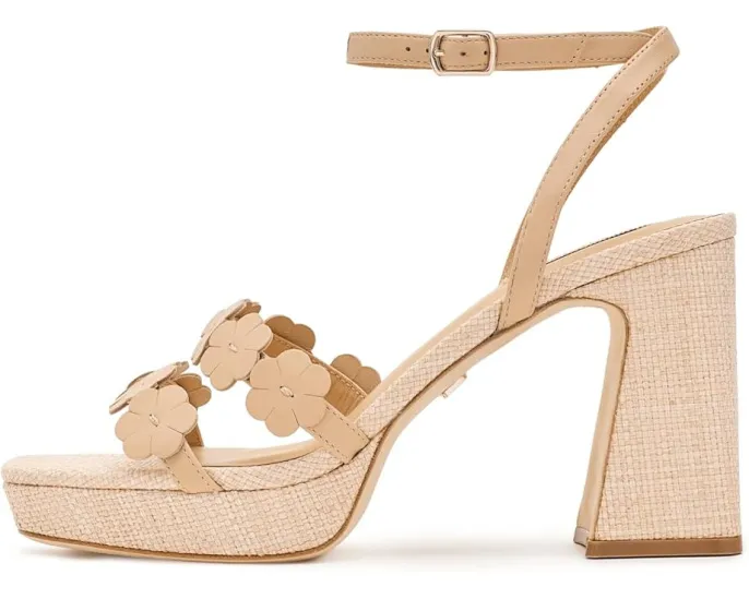 Сандалии Badgley Mischka Waverly на квадратном каблуке с цветочным декором