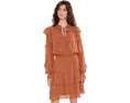 Платье Lauren Ralph Lauren с рюшами из жоржета и ярусной юбкой