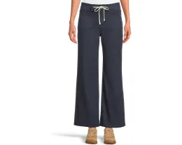 Джинсы Paige Ari с завязкой на поясе и простроченными карманами в цвете Vintage Navy Seascape