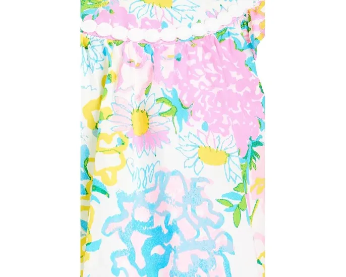 Платье-пузырь Lilly Pulitzer Baby Paloma для девочки с рюшами и кружевом
