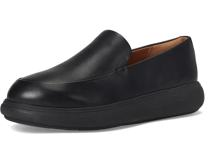 FitFlop Мокасины Iq-comff из кожи с анатомической стелькой и клиновидным каблуком