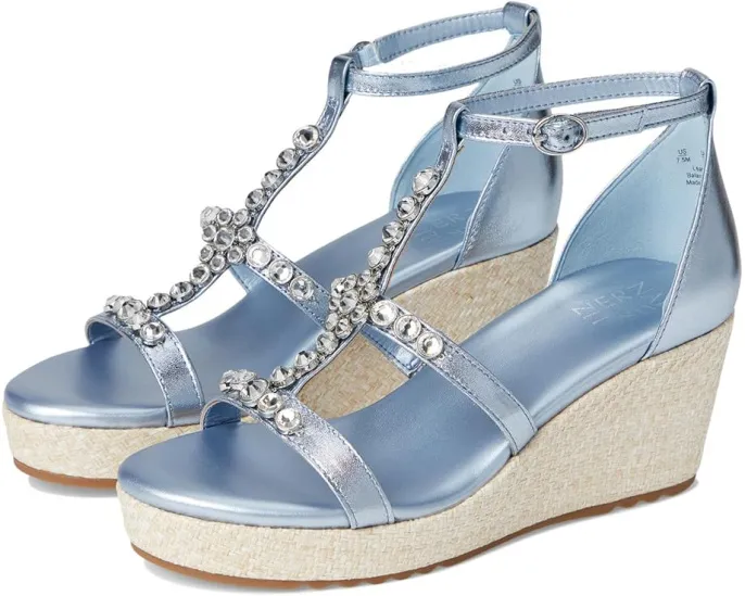 Босоножки Serena на платформе с ремешком и стразами