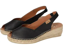 Toni Pons Bernia-P туфли на танкетке с открытым носком и эластичным ремешком