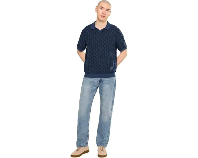 Tommy Bahama поло Ocean Waters Short Sleeve Polo синее Dress