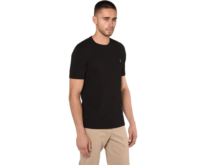 Футболка AllSaints Brace Tonic Crew с вышивкой Ramskull