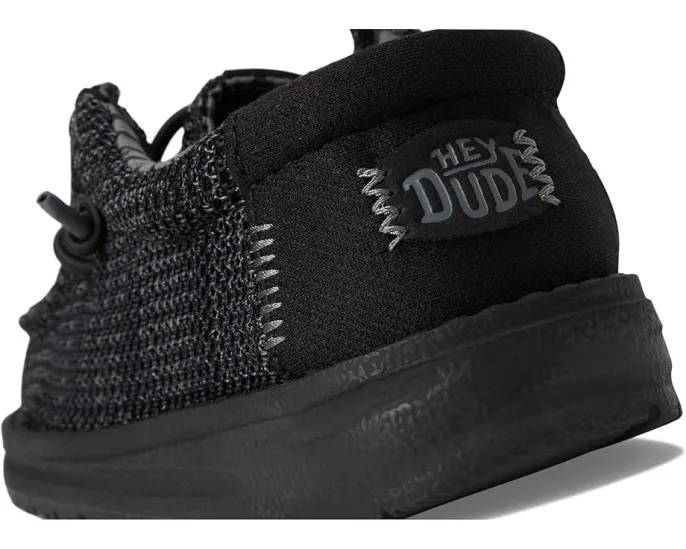 Детские слипоны Hey Dude Wally Stretch Sox с эластичными шнурками