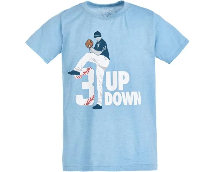 Футболка ChalkTalk SPORTS Kids Baseball CTS ProBlend™ с принтом 3 Up 3 Down для детей