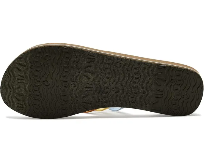Sanuk Yoga Sandy II сланцы с несколькими ремешками и стелькой из пены с эффектом памяти