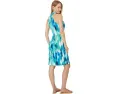Tommy Bahama короткое платье Sandy Ikat Shimmer с тай-дай узором