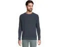 Свитер Faherty Sunwashed Crewneck из органического хлопка с вафельной вязкой