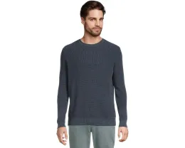 Свитер Faherty Sunwashed Crewneck из органического хлопка с вафельной вязкой