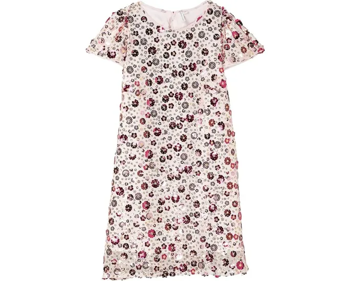 Платье для девочек с пайетками и цветочным узором Janie and Jack