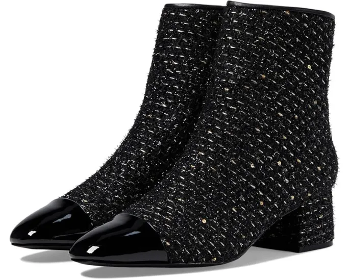 Ботильоны Steve Madden Eiffel с контрастным мыском и массивным каблуком