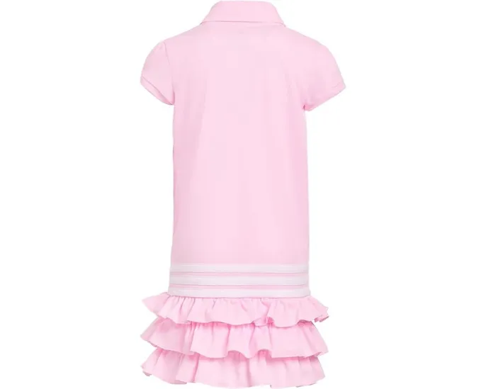 Детское платье adidas Kids с воротником-поло и рюшами