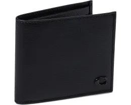 Кошелек COACH Refined Double Bill из кожи Pebble с филигранным логотипом C