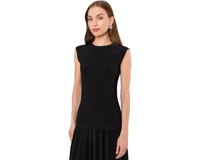 Безрукавный топ Norma Kamali с круглым вырезом для многослойности