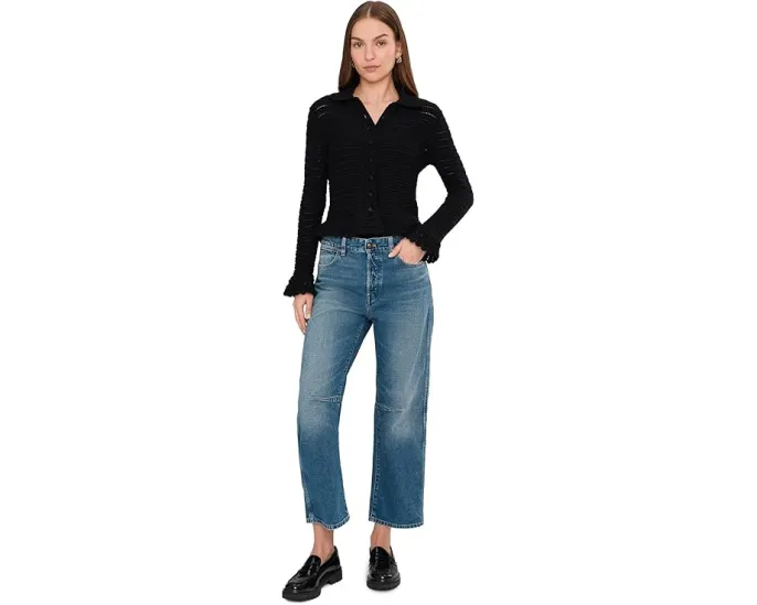 Джинсы Madewell Darted Barrel Leg с высокой посадкой и бочкообразными штанинами в цвете Retro Bright