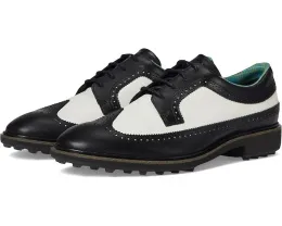 Водоотталкивающие туфли ECCO Golf Classic Hybrid Wing Tip с кожаной стелькой