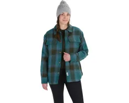 Куртка Ridgefield Sherpa Flannel с мягкой подкладкой из шерпи и классическим воротником