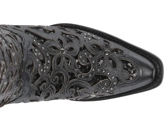 Сапоги Corral Boots A3752 в западном стиле с ковбойским каблуком и стразами