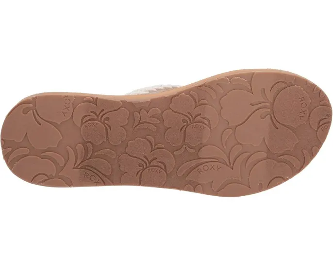 Сандалии Roxy Porto III с плетеным текстильным верхом и резиновой подошвой