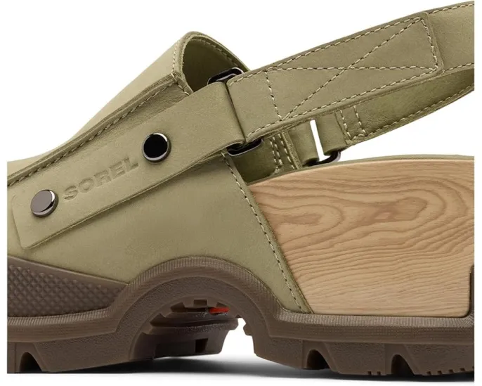 Клоги SOREL Roam’N Clog RBR из гладкой кожи с регулируемой липучкой