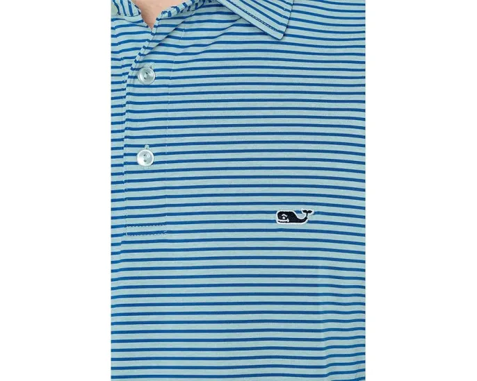 Polo Bradley Stripe Sankaty от Vineyard Vines с защитой UPF 50+