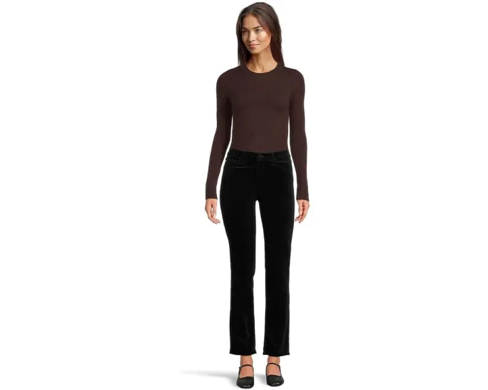 Джинсы AG Jeans Mari Mid Rise Slim Straight с зауженным прямым кроем