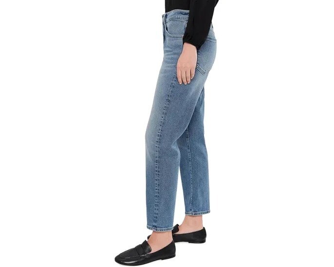 Джинсы Madewell Jules Slim Boy In Atlin Wash с прямым кроем и высокой посадкой