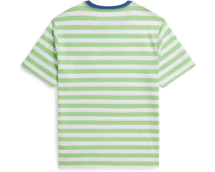 Striped Cotton Jersey Pocket Tee (Big Kid)