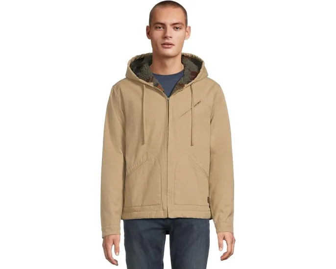 Куртка RVCA Sonora с капюшоном на молнии и подкладкой из шерпи