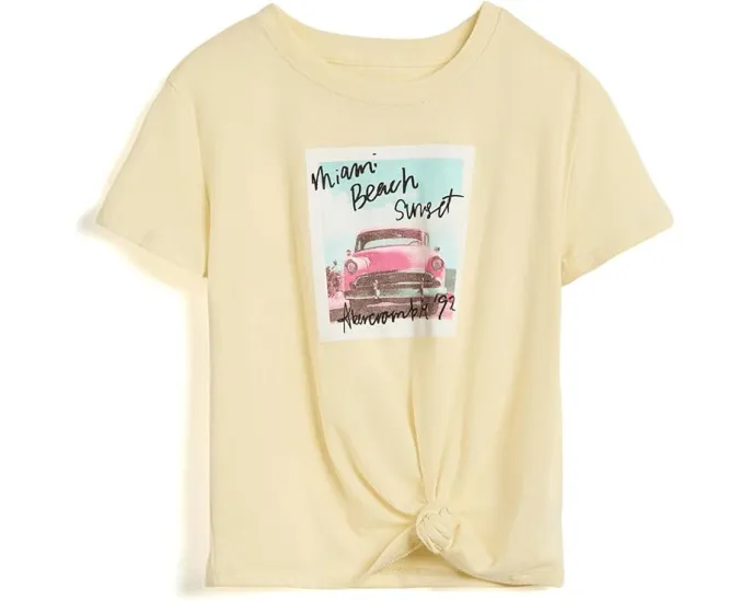 Футболка Miami Beach с боковым узлом от abercrombie kids для детей