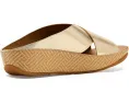 Сандалии Lulu Lux Cross Slides с переплетением из кожи и платформой от FitFlop