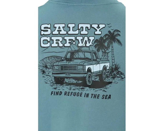 Толстовка Salty Crew Truck Stop Fleece с капюшоном и принтом