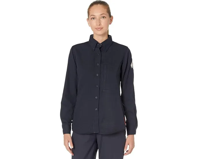 Легкая рабочая рубашка Bulwark FR iQ Series Comfort Woven с защитой