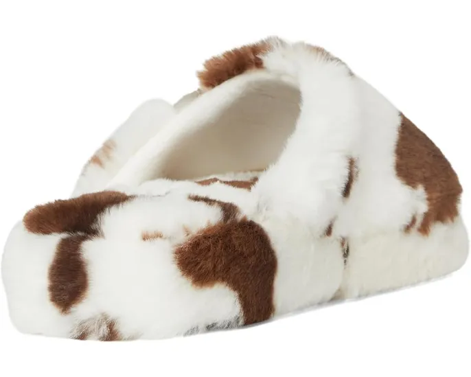 Тапочки Roxy Sloane с принтом под корову и мягкой стелькой