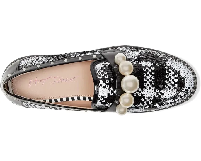 Лоферы Blue by Betsey Johnson Harloe с жемчужным декором на верх из страз