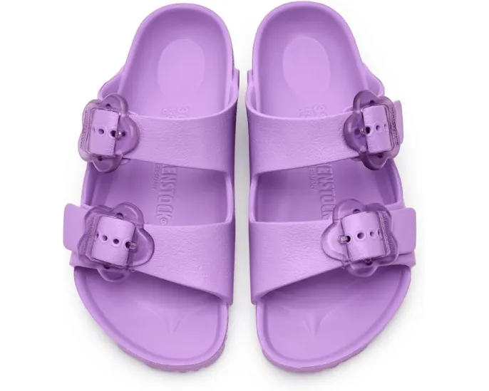 Детские сандалии Birkenstock Kids Arizona Eva Essentials с цветочной пряжкой из легкого материала EVA