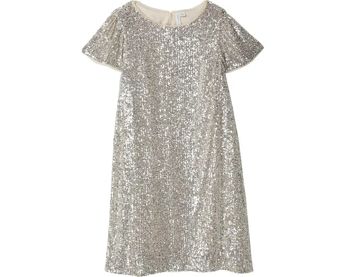 Платье-трапеция с пайетками Janie and Jack для праздника
