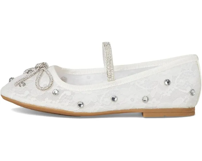 Детские балетки Leva в стиле Mary Jane с кристаллами Nina Kids