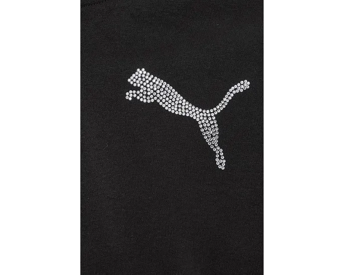Кроп худи PUMA Essentials Graphics Bedazzled Cropped Hoodie с пайетками и объемными рукавами
