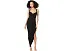 Вечернее платье Norma Kamali Cayla Side Drape Gown черное с драпировкой по бокам