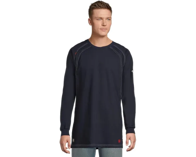 Футболка рабочая с длинным рукавом Ariat Big & Tall FR из 100% хлопка