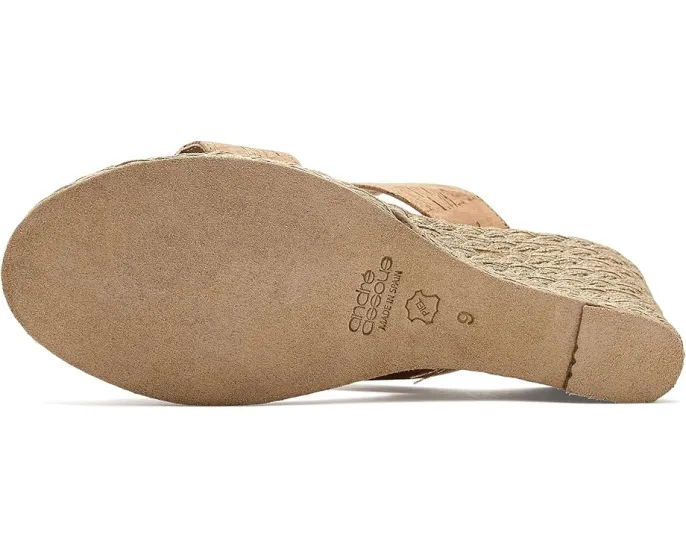 Сандалии Andre Assous Nolita Cork на эспадрилье с клином из пробки