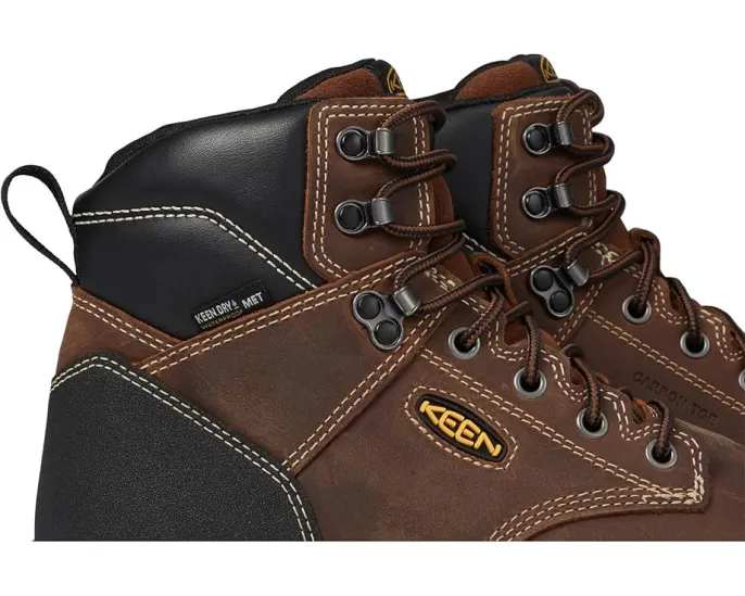 Рабочие ботинки KEEN Evanston 6 дюймов с композитным носком и защитой плюсны на шнурках-резинках