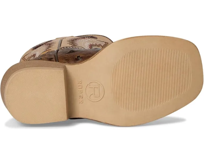 Ковбойские сапоги Walker Bumps с квадратным носком и стежками на голенище