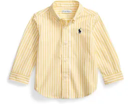 Polo Ralph Lauren Kids Рубашка из хлопкового поплина в клетку для младенцев