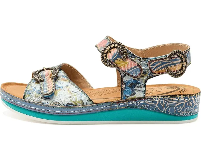 L'Artiste by Spring Step Яркие сандалии Offtrak с цветочным принтом на платформе